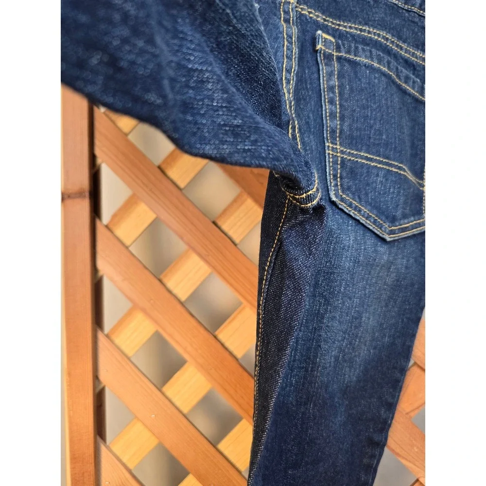 Old Navy Straight Leg Jeans Boys 12 Husky Blue Denim 100% Cotton - Excellent